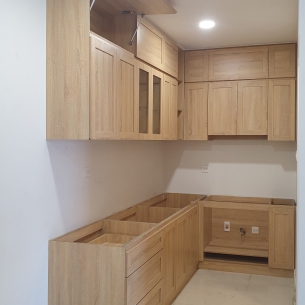 Tủ bếp Full Trần - MDF chống ẩm Phủ Melamine